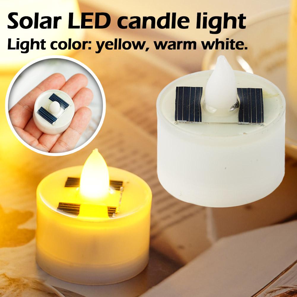 Beeswax Taper Candle - Novas velas solares sem chama led