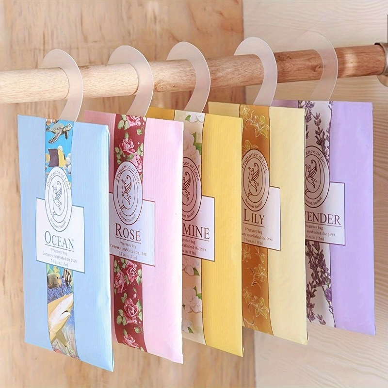 Home Fragrance Sachet - 5pcs Sachet Desodorizante para Guarda-Roupa, Fragrância