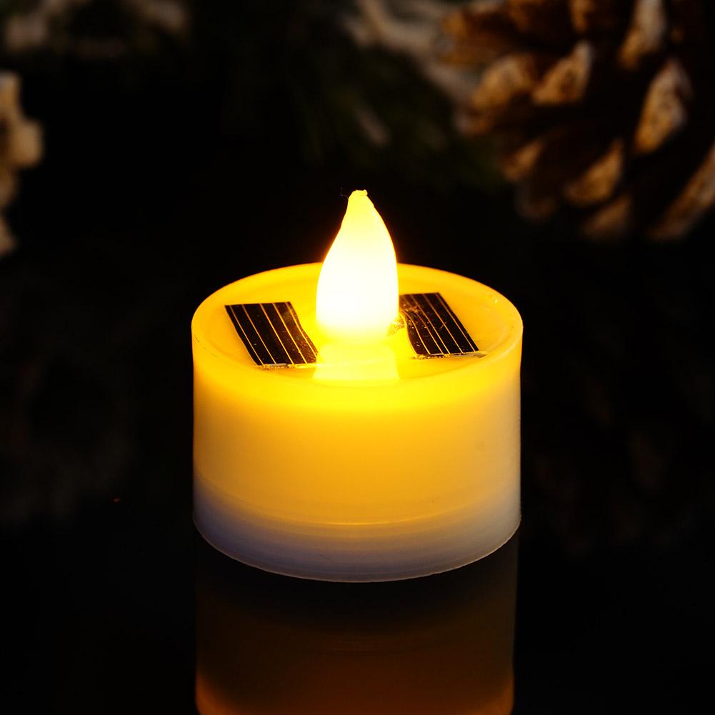 Novas velas solares sem chama  - Beeswax Taper Candle avaliação e preço