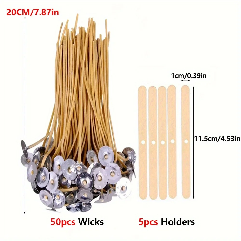 Mechas de vela 50 pçs 8 Polega - Beeswax Taper Candle avaliação e preço