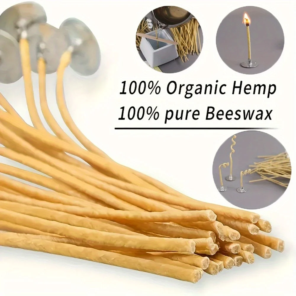 Mechas de vela 50 pçs 8 Polega - Beeswax Taper Candle avaliação e preço