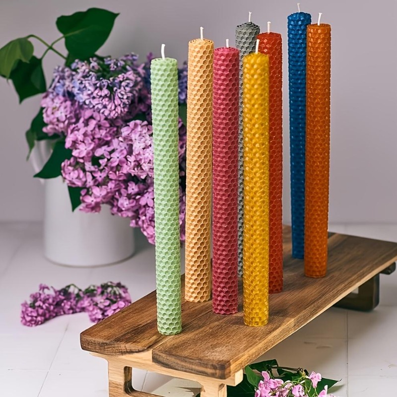Velas Cônicas Finas de Cera de - Beeswax Taper Candle avaliação e preço